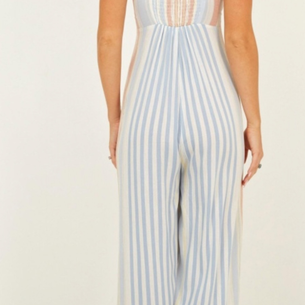 Multi-Stripe Jumpsuit - Picture 3 of 5